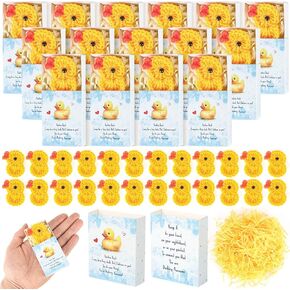 EYNDYN 24 Set Emotional Support Positive Bee Gifts Bulk Crochet Bee Appreciation Inspirational Health Breathing Mini Positive Box For Volunteers Coworker Employee Boss Teacher Students Party Favor