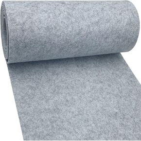 aufodara Felt 59''x16'' Large Felt Fabric 150x40cm x 3mm Thick for Crafts Felt Desk Mat Felt Bag Patchwork Sewing Decorations (Light Grey)