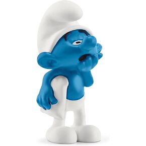 Schleich Smurfs, Collectible Retro Cartoon Toys for Boys and Girls, Lazy Smurf Toy Figurine, Ages 3+