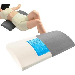 Lumbar Support Pillow for Bed, Memory Foam Pillow for Back Pain Relief - Ergonomic Waist Pillow for Side, Back&Stomach Sleepers - Back Wedge Bolster Pillow for Car, Sofa