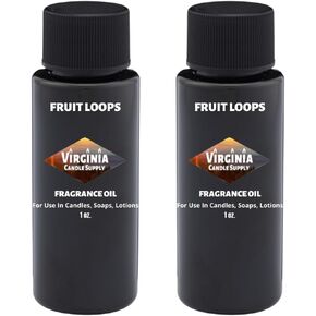Fruit Loops Fragrance Oil (Our Version of The Brand Name) (2 oz Bottle) for Candle Making, Soap Making, Tart Making, Room Sprays, Lotions, Car Fresheners, Slime, Bath Bombs, Warmers…