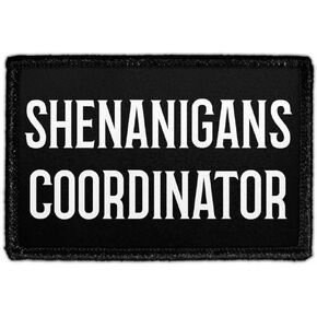 Shenanigans Coordinator | Hook and Loop Attach for Hats, Jeans, Vest, Coat | 2x3 in | by Pull Patch