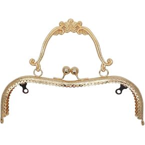 Monkey Rise 5pcs 5inch Kiss Clasp Bronze Vintage Embossed Metal Frame for Purse Making