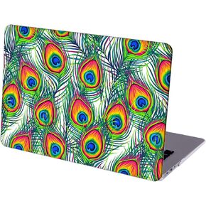 Compatible with MacBook Air 13.6-inch, Hard Shell Case with Keyboard Cover and Screen Protector (A2681, M2 chip / A3113, M3 chip / A3240, M4 chip, 2022-2025 Release) - Peacock Feather MD5398