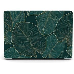 Hard Cover Compatible with MacBook 12 Inch Hard Case 2017 2016 2015 Release Model A1534 with Retina Display, Color Printing Matt Plastic Hard Protective Shell Case Cover - Green Leaves