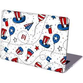 Compatible with MacBook Pro 13 inch, Hard Shell Case with Keyboard Cover and Screen Protector (M1 A2338 A2289 A2251 A2159 A1989 A1706 A1708, 2016-2020 Release) - 4th of July MD5520