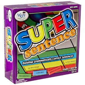 LEARNING ADVANTAGE Super Sentence Game | Grades 3+ | Literacy Game for Kids | Learn How to Structure Sentences