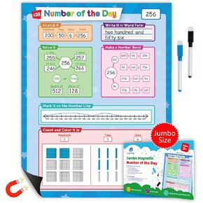Simply magic Jumbo Magnetic Notebook Paper for Classroom - Magnetic Handwriting Paper, Dry Erase Magnetic Paper, Magnetic Lined Paper for Whiteboard, Notebook Paper Poster 23x18
