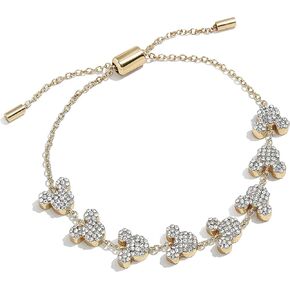 Mickey Mouse Disney Pavé Pull-Tie Bracelet - Clear