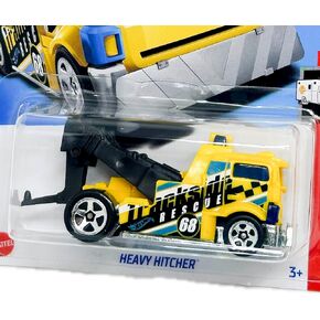 Hot Wheels Heavy Hitcher (Yellow) HW Rescue 9/10, Die-cast Toy Vehicle