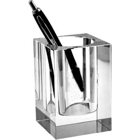 displayonacrylic Clear Crystal Pencil Pen Collection Holder for Desk Stationery Organizer for Office,School,Home Accessories