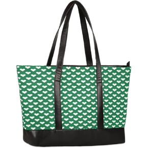 Laptop Tote Bag for Women Girls Large Canvas Shoulder Bag