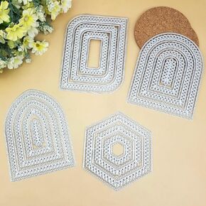 Alinacutle 8 Doll Boy Girl Die Set Dress-up Dolls Metal Cutting Die Cut for Paper Craft Handmade Card Making DIY Greeting Cards Scrapbooking and Album