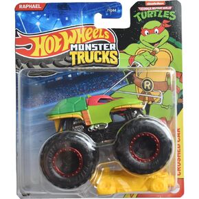 Hot Wheels Monster Trucks Raphael, Includes Crushed Car 1:64 Scale die cast