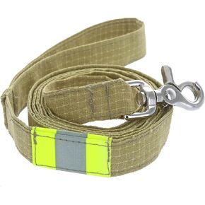 Firefighter Personalized Tan Dog Leash 6 Ft