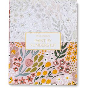 Elyse Breanne Design, Paint by Number Kit on 8x10 Canvas for Adults, Beginners and Experienced, Art Supplies Include 17 Acrylic Paint Pots, 3 Brushes, Metal Hanging Hardware, Waterfall Floral in Kuwait