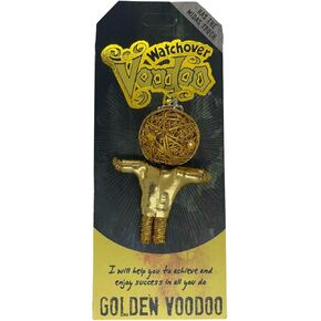 Watchover Voodoo 3-Inch Golden Voodoo Keychain - Handcrafted Gift to Bring Good Luck and Positivity Everywhere You Go