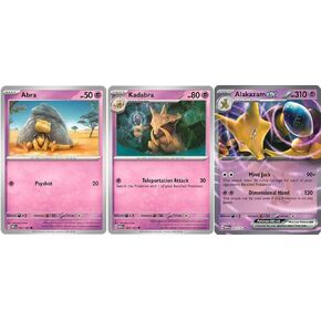 Alakazam ex 065/165 - Pokemon 151 - Double Rare - Evolution 3 Card Set - Kadabra Abra