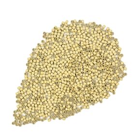200 Pcs 3.0mm Silicone Lined Beads Nano Beads for Hair Extensions Copper Nano Ring for Nano Tip Extension (Brown)