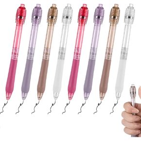 8-Pack Fidget Pens, Fidget Gel Pens for Adults Anxiety Relief Black Ink 0.5mm Fine Point Ballpoint Pen Quick Dry Smooth Writing Office & School Supplies Pens