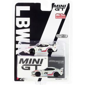 GR Supra LB Works 26 White Martini Racing Limited Edition to 3600 Pieces Worldwide 1/64 Diecast Model Car by True