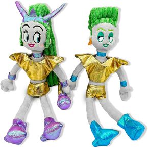 Velvet and Veneer Plush Toy,12Inch Cute Soft Cartoon Velvet and Veneer Plushies Toys Stuffed Animal Doll Pillows Surprise Gift for Kids and Fans Birthday, Green