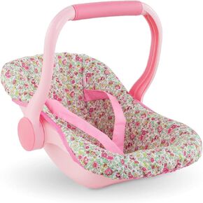 Corolle Baby Doll Carrier and Bed with Rotating Handle and Straps - Mon Grand Poupon Accessories fit 14" and 17" Dolls, for Kids Ages 3 Years and up, Floral