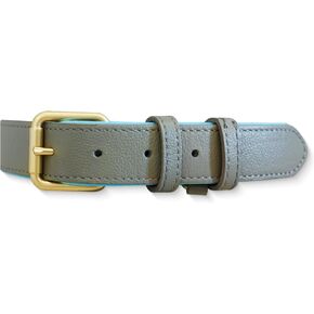 Dog Collar Soft Padded Heavy Duty Strong Collars Comfortable Basic Pet Collar with Adjustable Rust-Proof Metal Buckle Best Gift for Small Medium Large Grey Collar-S