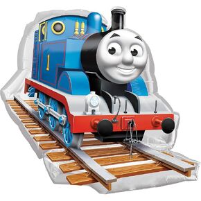 Anagram International, 29" 2481701 Thomas The Tank Shape Balloon Pack, Multicolor