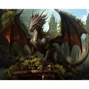 ZUVRDIAI Dragon Paint by Numbers for Adults, Acrylic Oil Painting by Numbers Kits for Beginner with Paintbrushes Brushes Art Crafts Canvas for Home Decor 16x20 Inch