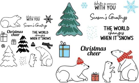 2024-2025 Stamps and Dies Christmas Stamps for Card Making,Christmas Stamps and Dies Set for DIY Various Festivals Album Scrapbooking Birthdays Greeting Card (Bees((Stamps and Dies) in Saudi Arabia