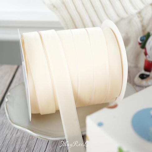 MAYREEL 5/8 Inch Sage Green Velvet Ribbon Olive Green Vintage for Gift Wrapping Wedding Invitations Crafts Party Decorations 25 Yards in Kuwait