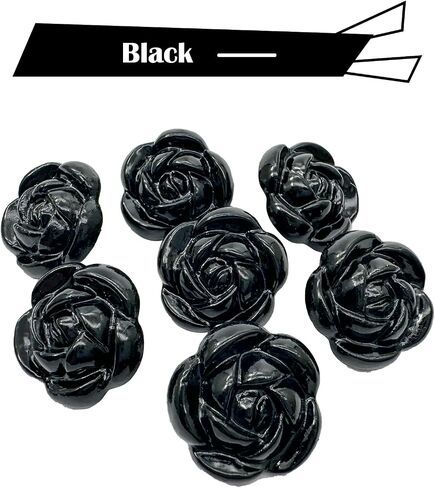 20Pcs Flower Buttons for Sewing,21mm Resin Camellia Sewing Buttons,Rose Flower Decorative Buttons for Clothing,Shirts,Skirts,Handmade DIY Crafts(1#Dimensional Pink White) in Saudi Arabia