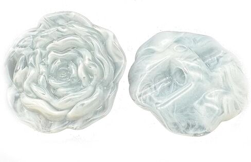 20Pcs Flower Buttons for Sewing,21mm Resin Camellia Sewing Buttons,Rose Flower Decorative Buttons for Clothing,Shirts,Skirts,Handmade DIY Crafts(1#Dimensional Pink White) in Saudi Arabia