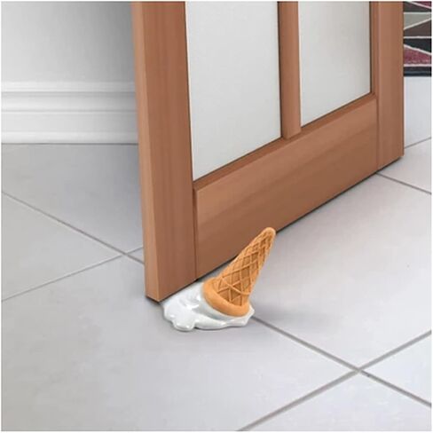 YANG YANG Door Stoppers, Ice Cream Door Stopper Wedge for Floor Decorative, Rubber Door Stoppers for Bottom of Door for Child Safety - Home Improvement(Ice Cream) in Kuwait