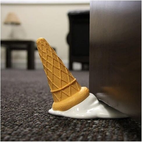 YANG YANG Door Stoppers, Ice Cream Door Stopper Wedge for Floor Decorative, Rubber Door Stoppers for Bottom of Door for Child Safety - Home Improvement(Ice Cream) in Kuwait