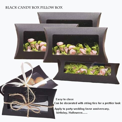 40 PCS PADIW HIP HOUPS مع Windows ، صندوق التعبئة والتغليف من Kraft Paper Mini Paly ، صناديق علاج إبداعية قابلة للطي مع نافذة واضحة لمجوهرات Chocolate Display Party حفل زفاف. in Saudi Arabia