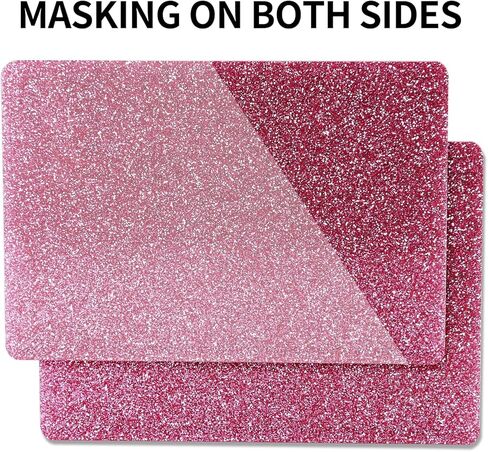 مجموعة صفائح أكريليك لامعة على كلا الجانبين من الألوان المتلألئة 1/8 فراغات أكريليك مصبوبة - صفائح زجاج شبكي لامعة لتصميم فني وصياغة زخارف مهرجان ديكور المنزل بنفسك (4 قطع، 12 بوصة × 12 بوصة) in Kuwait