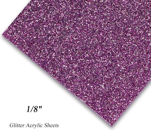 مجموعة صفائح أكريليك لامعة على كلا الجانبين من الألوان المتلألئة 1/8 فراغات أكريليك مصبوبة - صفائح زجاج شبكي لامعة لتصميم فني وصياغة زخارف مهرجان ديكور المنزل بنفسك (4 قطع، 12 بوصة × 12 بوصة) in Kuwait