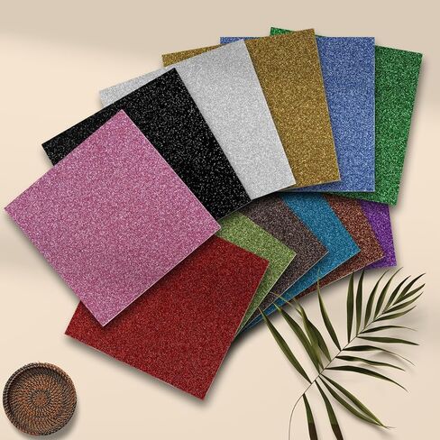 مجموعة صفائح أكريليك لامعة على كلا الجانبين من الألوان المتلألئة 1/8 فراغات أكريليك مصبوبة - صفائح زجاج شبكي لامعة لتصميم فني وصياغة زخارف مهرجان ديكور المنزل بنفسك (4 قطع، 12 بوصة × 12 بوصة) in Kuwait