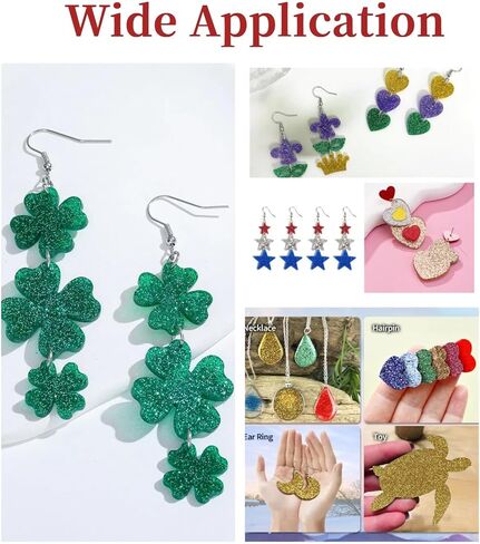 مجموعة صفائح أكريليك لامعة على كلا الجانبين من الألوان المتلألئة 1/8 فراغات أكريليك مصبوبة - صفائح زجاج شبكي لامعة لتصميم فني وصياغة زخارف مهرجان ديكور المنزل بنفسك (4 قطع، 12 بوصة × 12 بوصة) in Kuwait