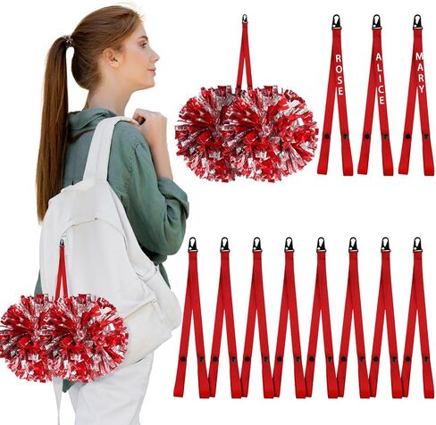 12 Pcs Pom Holder for Cheerleading Accessories for Cheerleading Blue Pom Pom Holder Cheer Stuff Cheerleading Accessories Cheerleading Gifts Favors for Cheerleader, No Pom Poms in Kuwait
