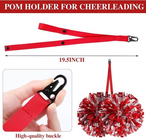 12 Pcs Pom Holder for Cheerleading Accessories for Cheerleading Blue Pom Pom Holder Cheer Stuff Cheerleading Accessories Cheerleading Gifts Favors for Cheerleader, No Pom Poms in Kuwait