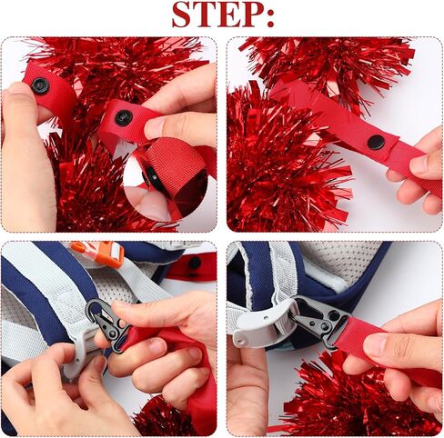 12 Pcs Pom Holder for Cheerleading Accessories for Cheerleading Blue Pom Pom Holder Cheer Stuff Cheerleading Accessories Cheerleading Gifts Favors for Cheerleader, No Pom Poms in Kuwait