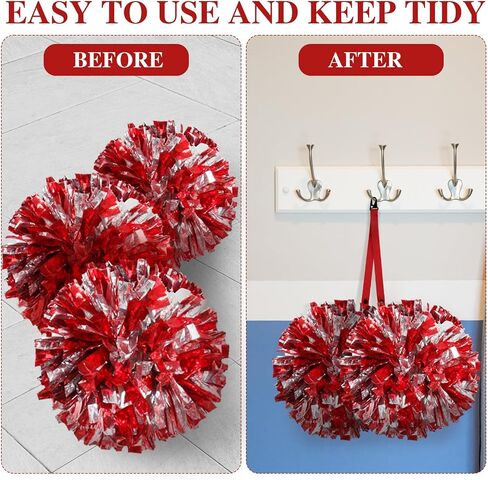 12 Pcs Pom Holder for Cheerleading Accessories for Cheerleading Blue Pom Pom Holder Cheer Stuff Cheerleading Accessories Cheerleading Gifts Favors for Cheerleader, No Pom Poms in Kuwait