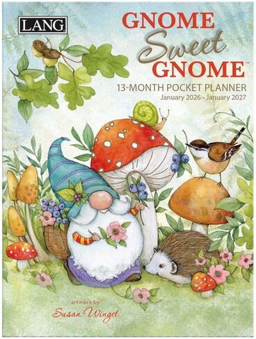 LANG Gnome Sweet Gnome 2025 Monthly Pocket Planner (25991003191) in Saudi Arabia
