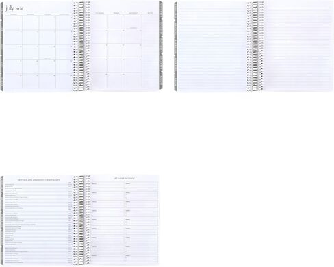 Erin Condren 18-Month Spiral Life Planner (Jul 2025 - Dec 2026), 7"x9" Weekly and Monthly Planner Calendar, 80 Lb. Text Weight Paper, Hexagon Covers, Hexagon Theme, Vertical Layout, Platinum Coil in Saudi Arabia