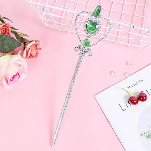 4Pcs Princess Dress Up Accessories, Anna Elsa Dress Up Party Accessories Set for Princess Costume Elsa Tiara Crown Wand Gloves Earring, Gift for Kids Girls Christmas Party Halloween Cosplay in Saudi Arabia