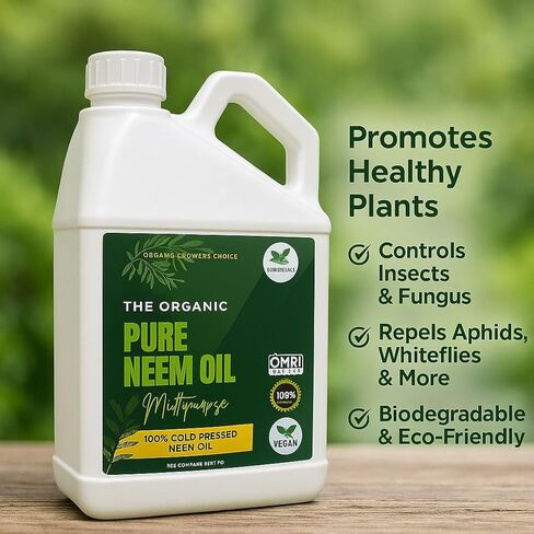 PLANT MAMA Organic Neem Oil (8 Floz) 100% Cold Pressed Neem Oil. Pure Neem Oil for Hair, Skin, Nails, Pets, Plants and Garden. in Saudi Arabia
