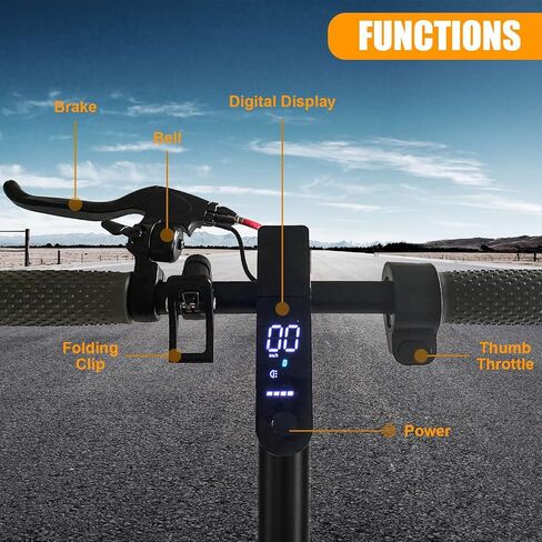 Electric Scooter Adults, Foldable 8.5" Tires E Scooter for Adults, 19 Mph, 350W Motor Fast Cooter, Kick Scooters Max 21 Miles Long Range for Commuting, Heavy Duty E-Scooter with Dual Braking System in Saudi Arabia